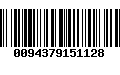 Código de Barras 0094379151128