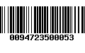 Código de Barras 0094723500053