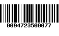 Código de Barras 0094723500077