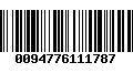 Código de Barras 0094776111787