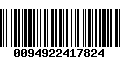 Código de Barras 0094922417824