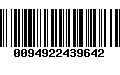 Código de Barras 0094922439642