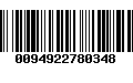 Código de Barras 0094922780348