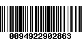 Código de Barras 0094922902863