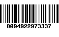 Código de Barras 0094922973337