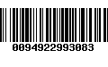 Código de Barras 0094922993083