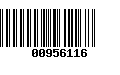 Código de Barras 00956116