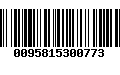 Código de Barras 0095815300773