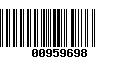 Código de Barras 00959698