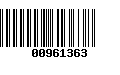 Código de Barras 00961363