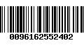 Código de Barras 0096162552402