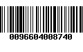 Código de Barras 0096604008740