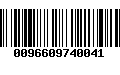 Código de Barras 0096609740041