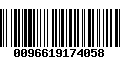 Código de Barras 0096619174058