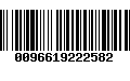 Código de Barras 0096619222582