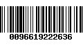 Código de Barras 0096619222636