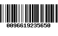 Código de Barras 0096619235650