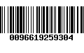 Código de Barras 0096619259304