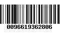 Código de Barras 0096619362806