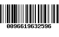 Código de Barras 0096619632596