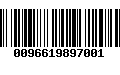 Código de Barras 0096619897001