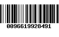 Código de Barras 0096619928491