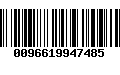 Código de Barras 0096619947485