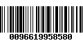 Código de Barras 0096619958580