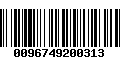 Código de Barras 0096749200313