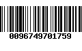 Código de Barras 0096749701759