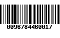 Código de Barras 0096784460017