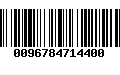 Código de Barras 0096784714400