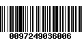 Código de Barras 0097249036006