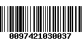 Código de Barras 0097421030037