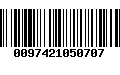 Código de Barras 0097421050707