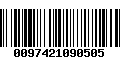 Código de Barras 0097421090505