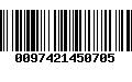 Código de Barras 0097421450705