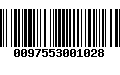 Código de Barras 0097553001028