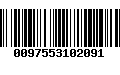 Código de Barras 0097553102091