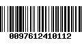 Código de Barras 0097612410112