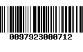 Código de Barras 0097923000712