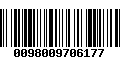 Código de Barras 0098009706177