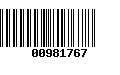 Código de Barras 00981767