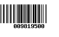 Código de Barras 009819500