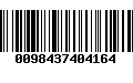 Código de Barras 0098437404164