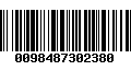 Código de Barras 0098487302380