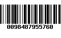 Código de Barras 0098487955760