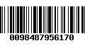 Código de Barras 0098487956170