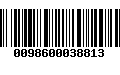 Código de Barras 0098600038813