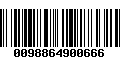 Código de Barras 0098864900666